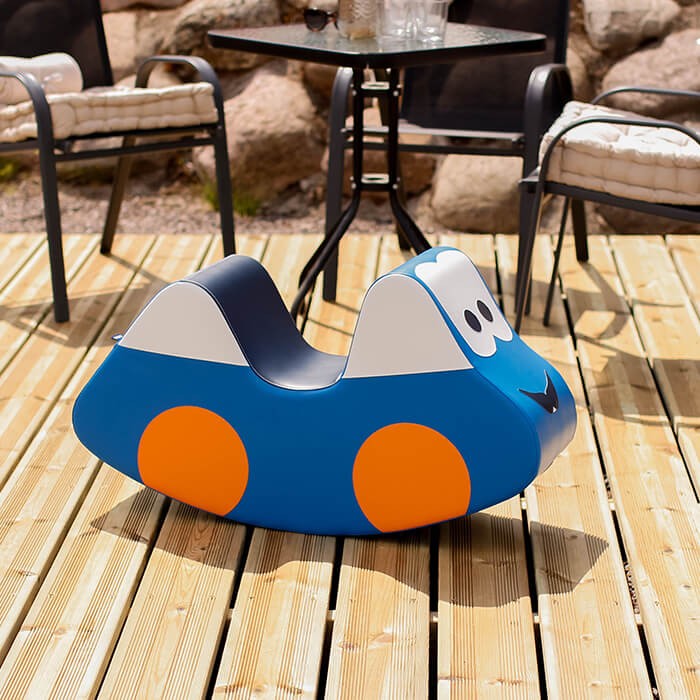 IGLU Soft Play Ride On Toy – Blue Car | Nestling