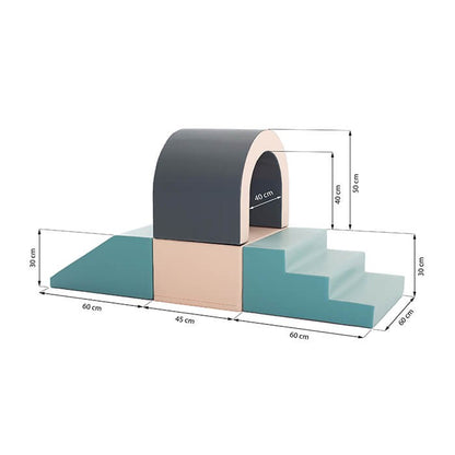 IGLU Soft Play Set Tunnel – Pastel | Nestling