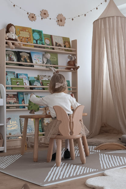 Kidozia Butterfly kids furniture set showing rounded edges and child-safe paint finish
